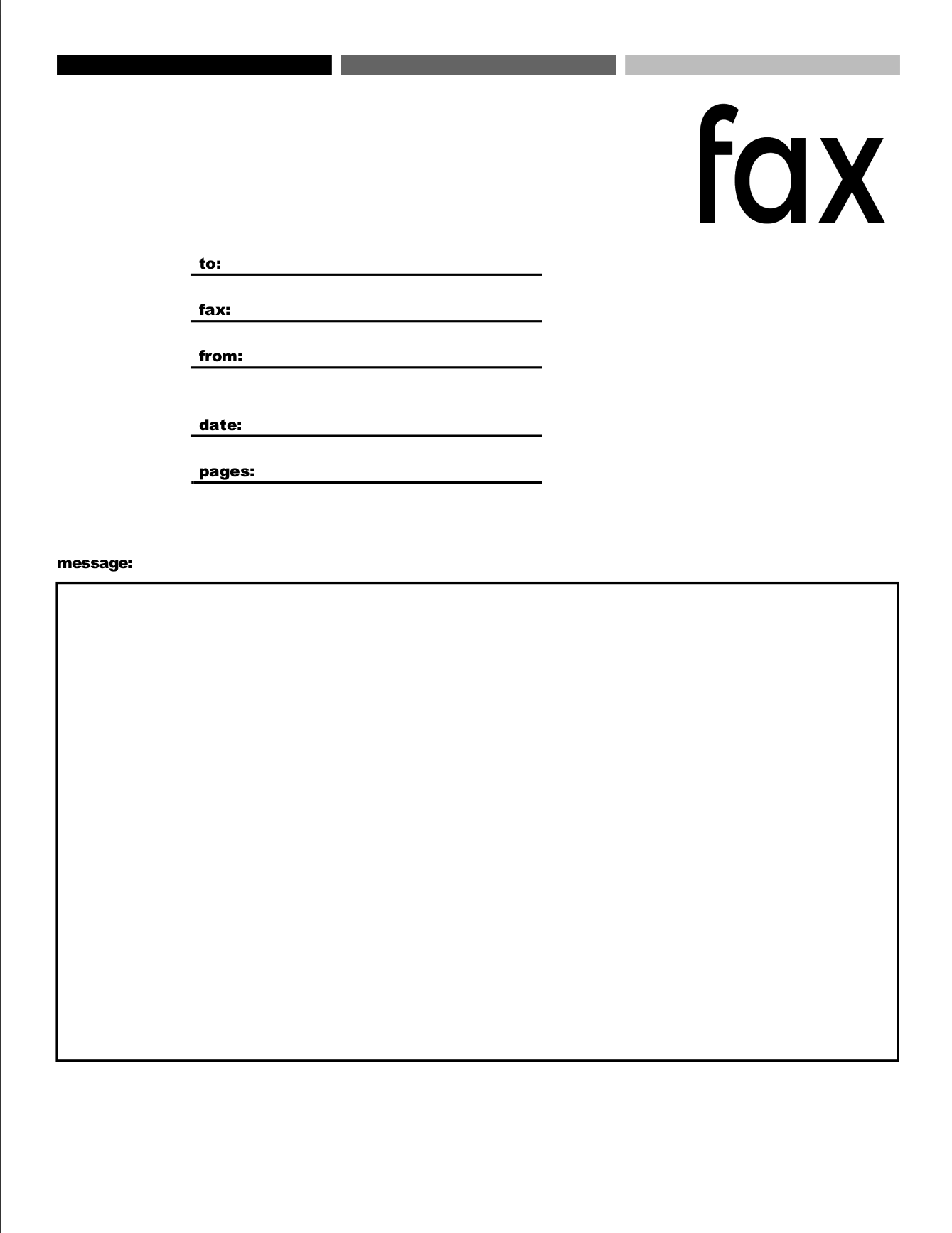 Free Fax Basic Cover Sheets FaxBurner