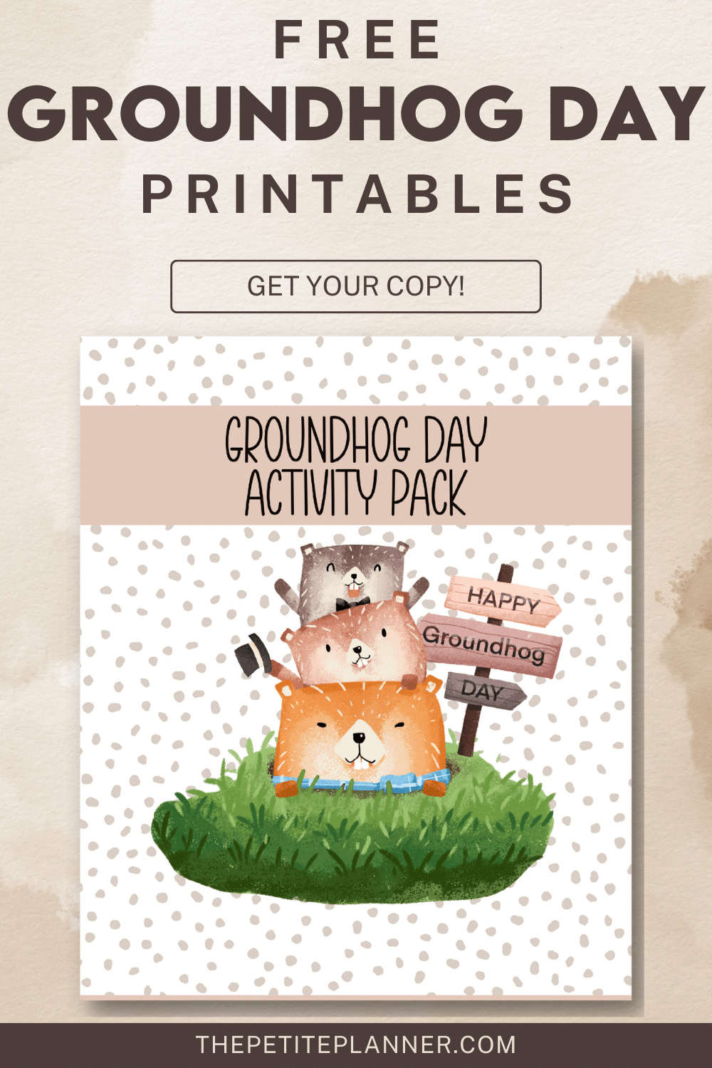 Free Printable Worksheets On Groundhog Day