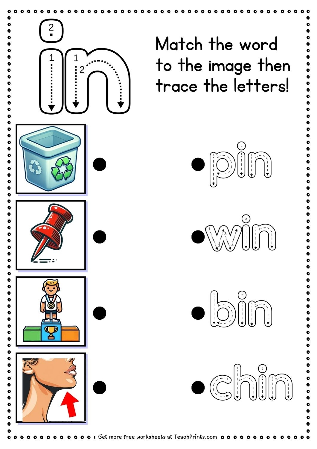 Free in Word Family Worksheets Teach Prints