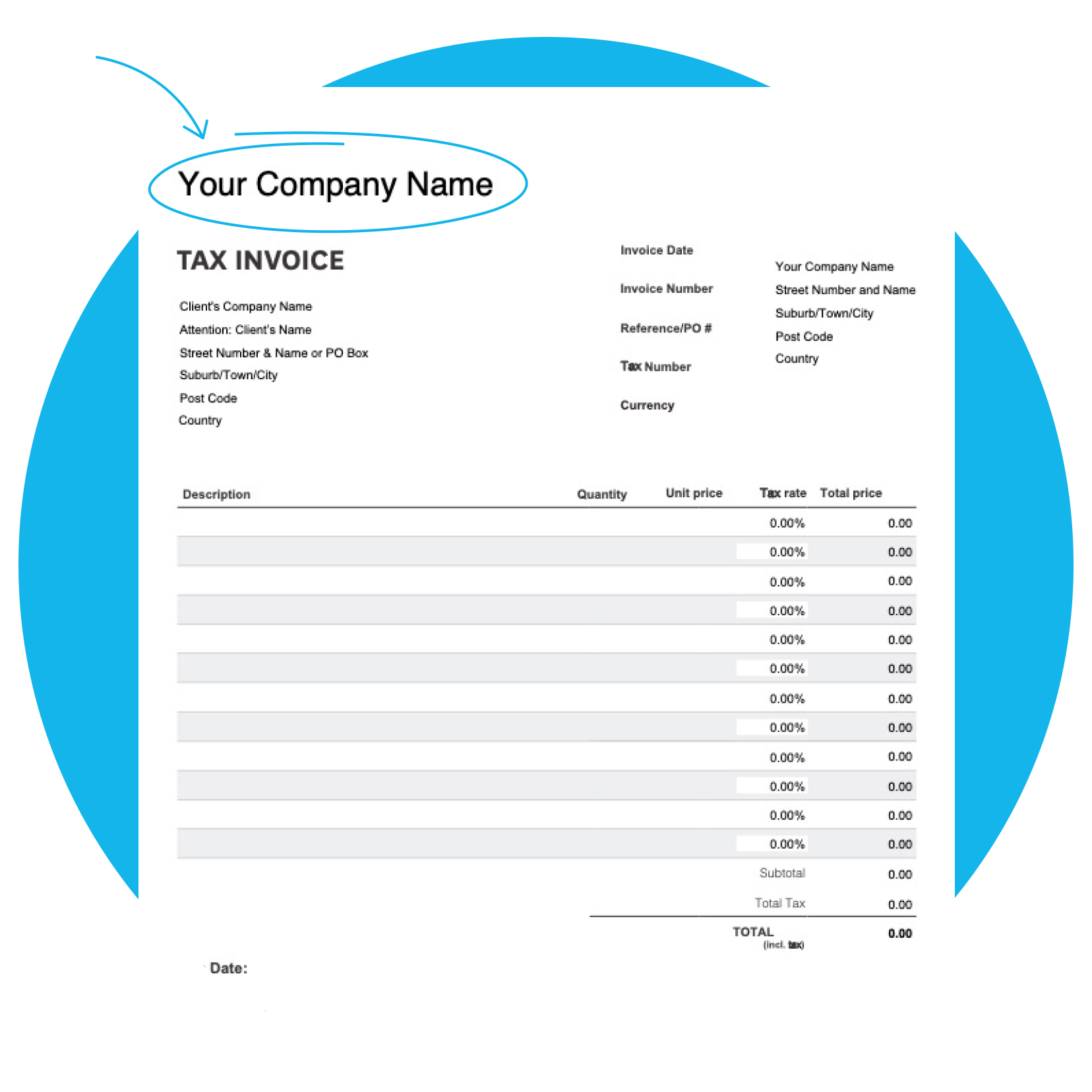 Blank Printable Invoices Free
