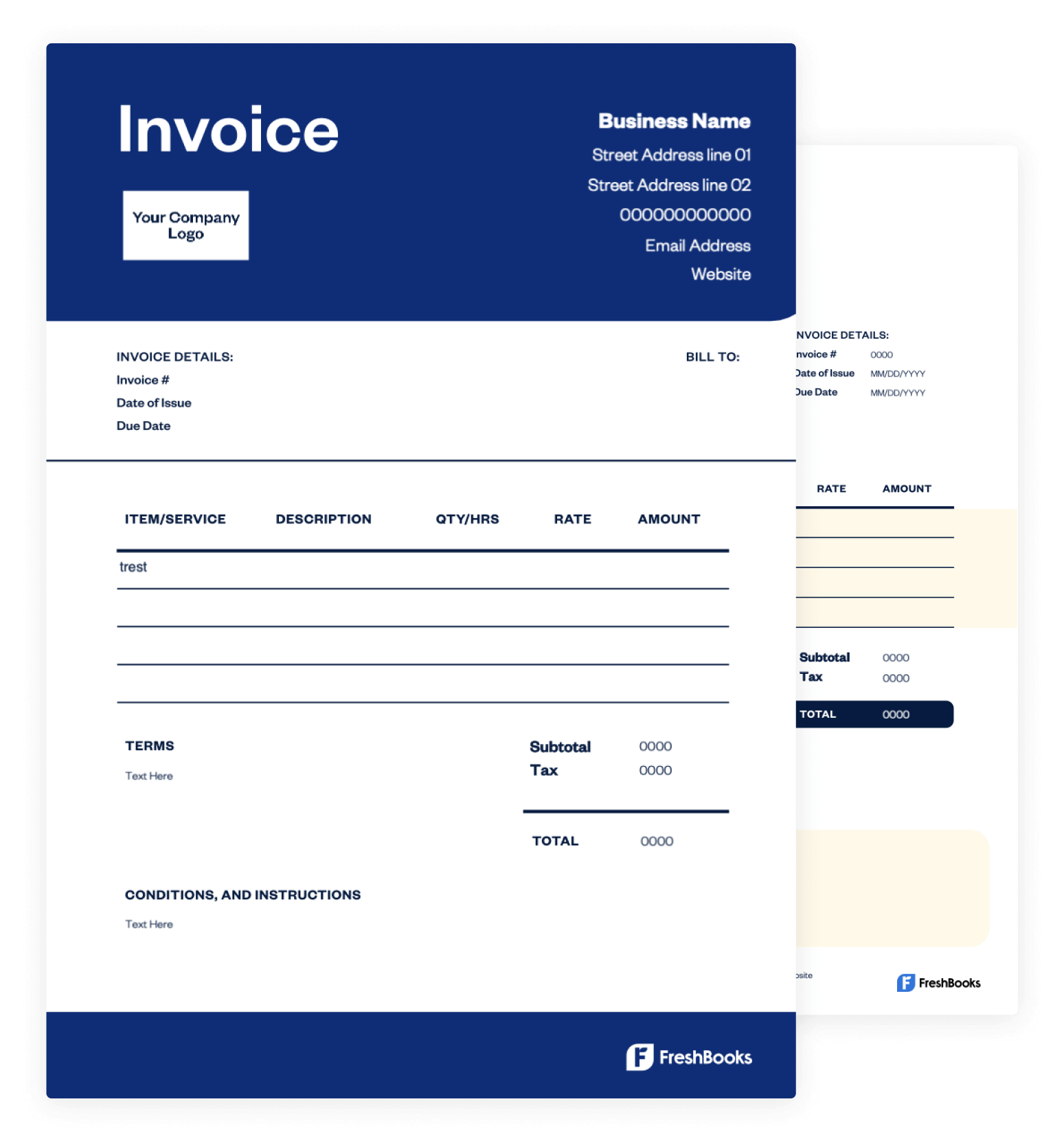 Free Invoice Templates Print Or Email Invoices Worksheets Library