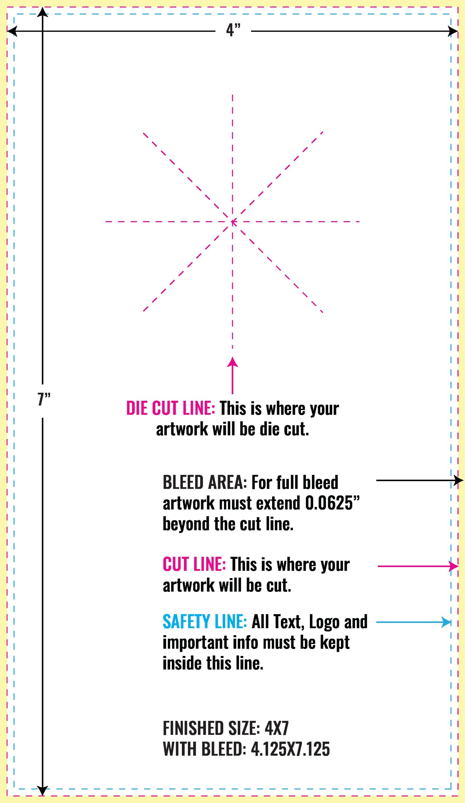 Free Layout Guidelines For Door Hanger PrintMagic Starburst 