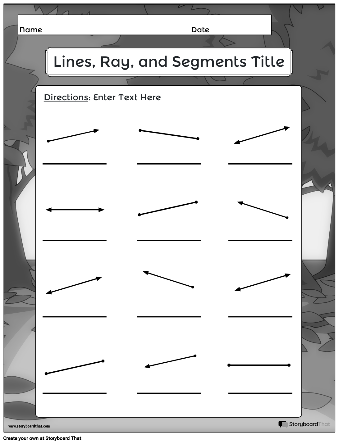 Free Printable Worksheets For Line Segments