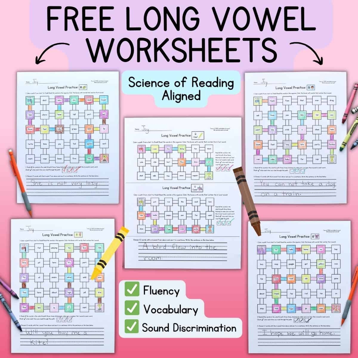 Free Long Vowel Worksheets 5 Printables Literacy Learn