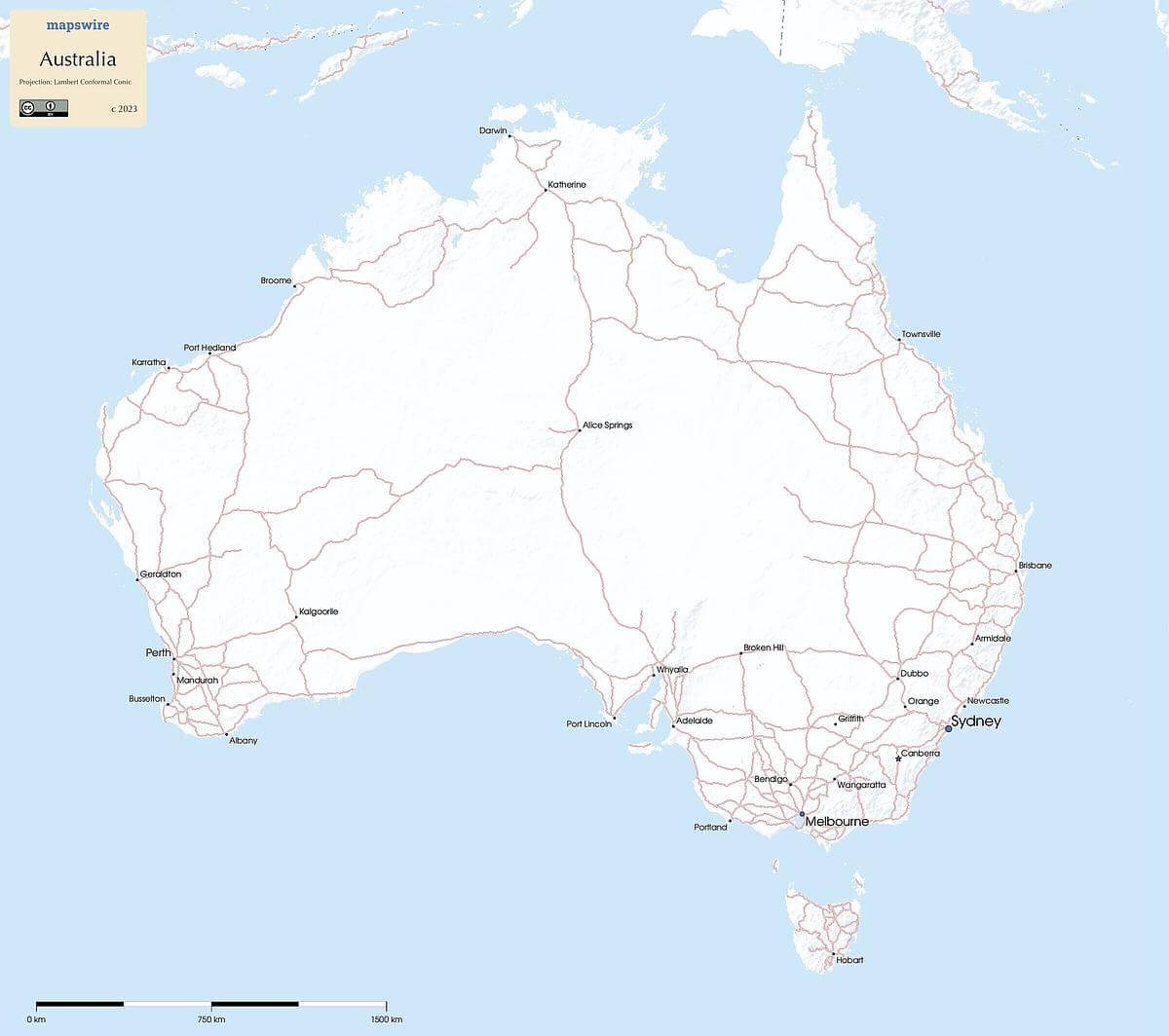 Free Maps Of Australia Mapswire