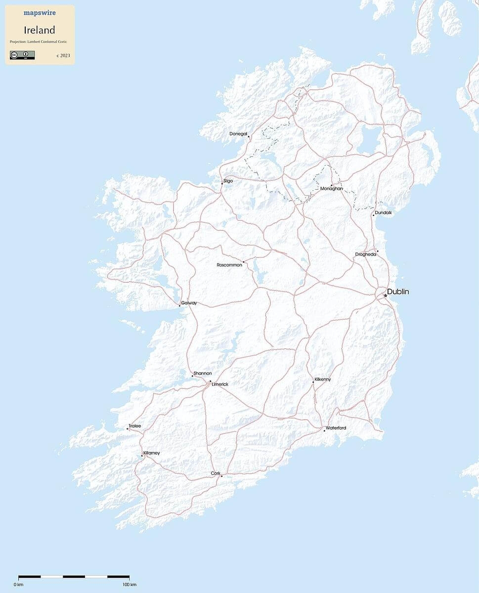 Free Maps Of Ireland Mapswire