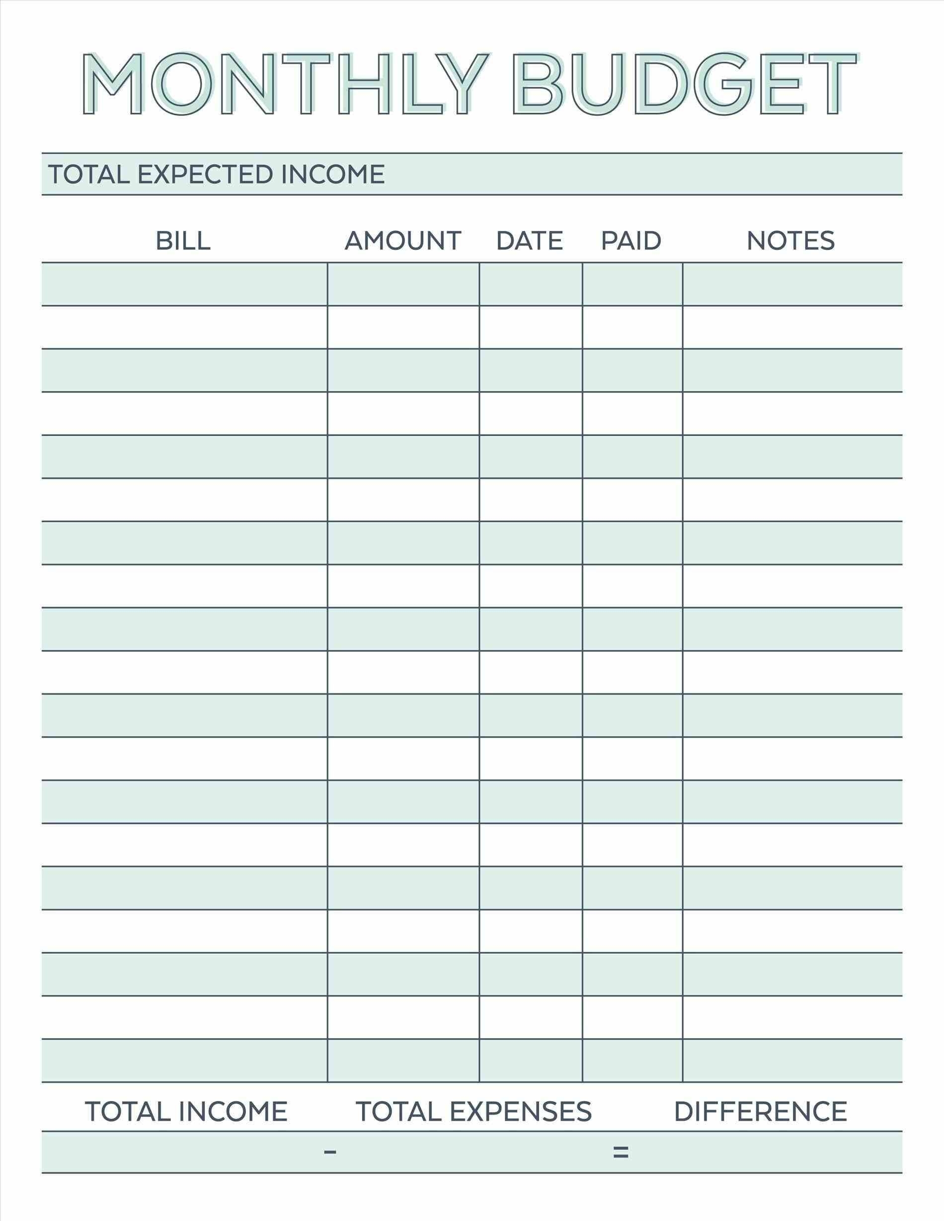 Free Monthly Budget Spreadsheet Template Excelguider Worksheets Library