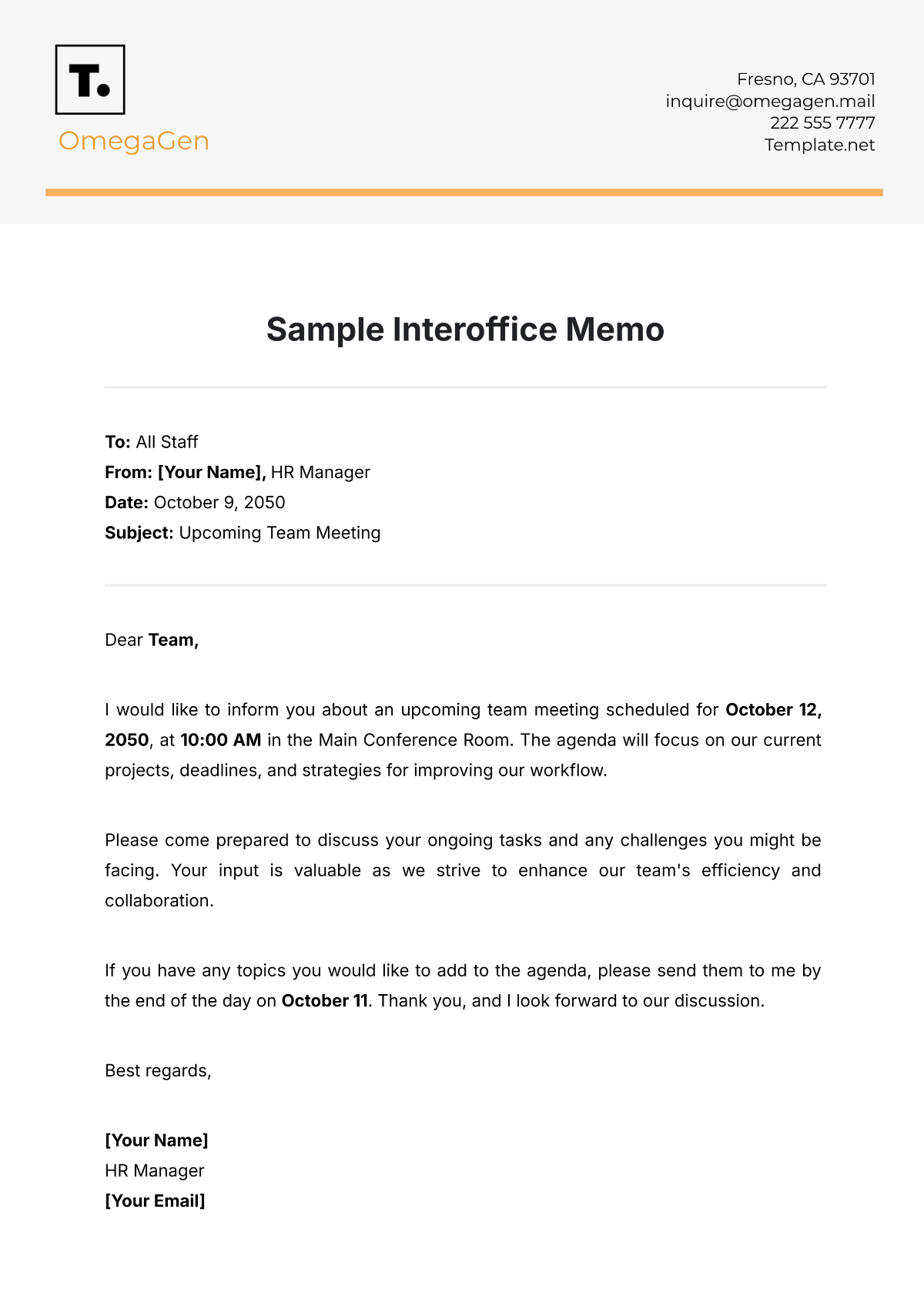 Free Office Memo Templates To Edit Online And Print Free Office Memo Templates To Edit Online And Print