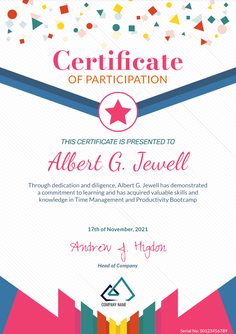 Free Online Certificate Maker CraftMyPDF