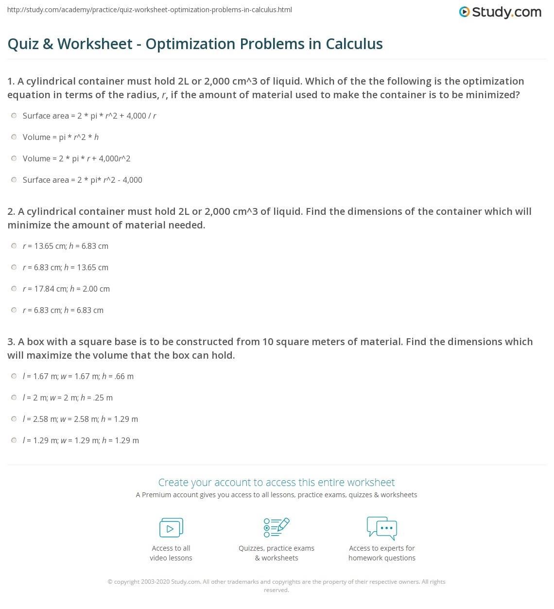 Free Optimization Problems Worksheet Download Free Optimization 