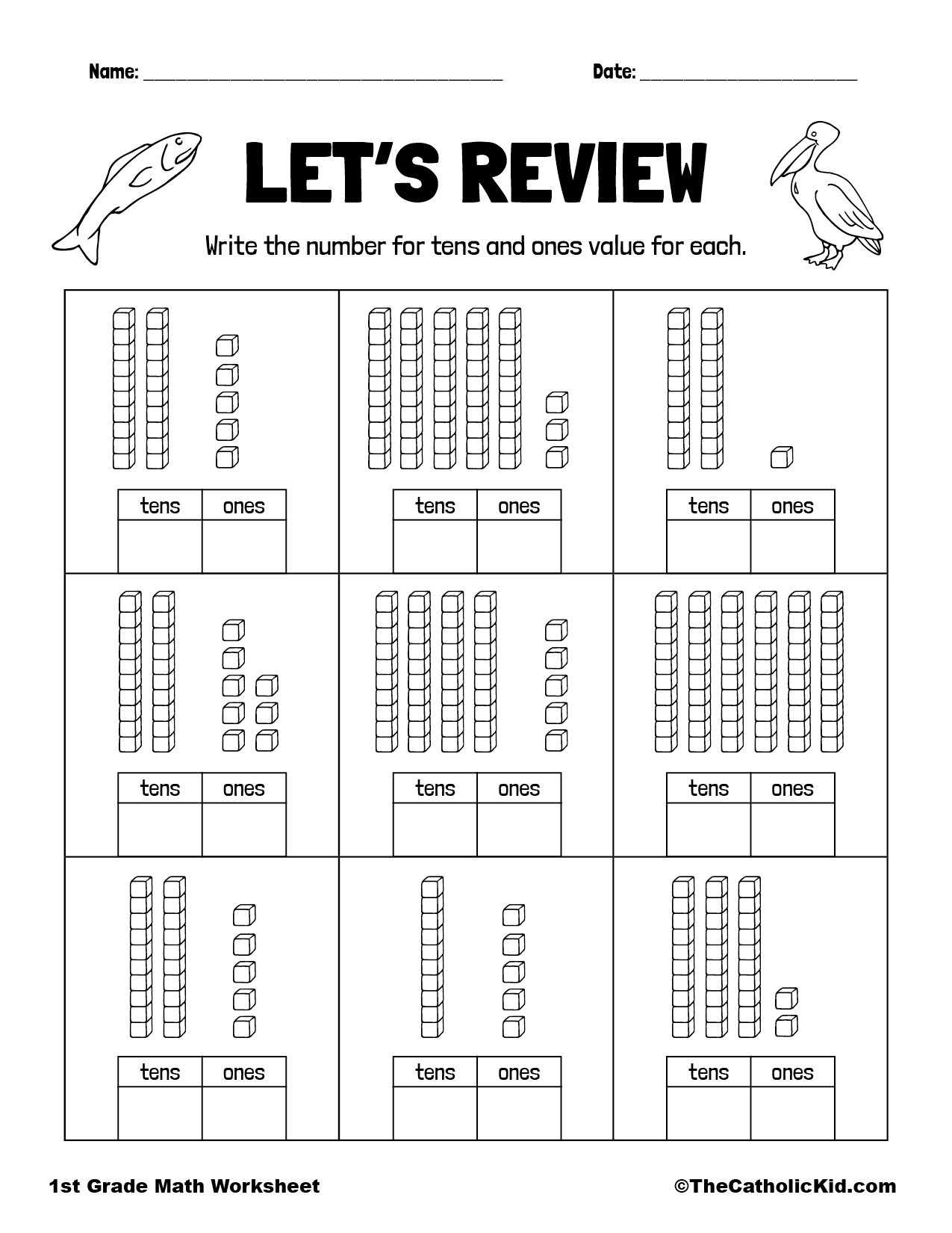 FREE Place Value Worksheets With Tens And Ones Worksheets Library