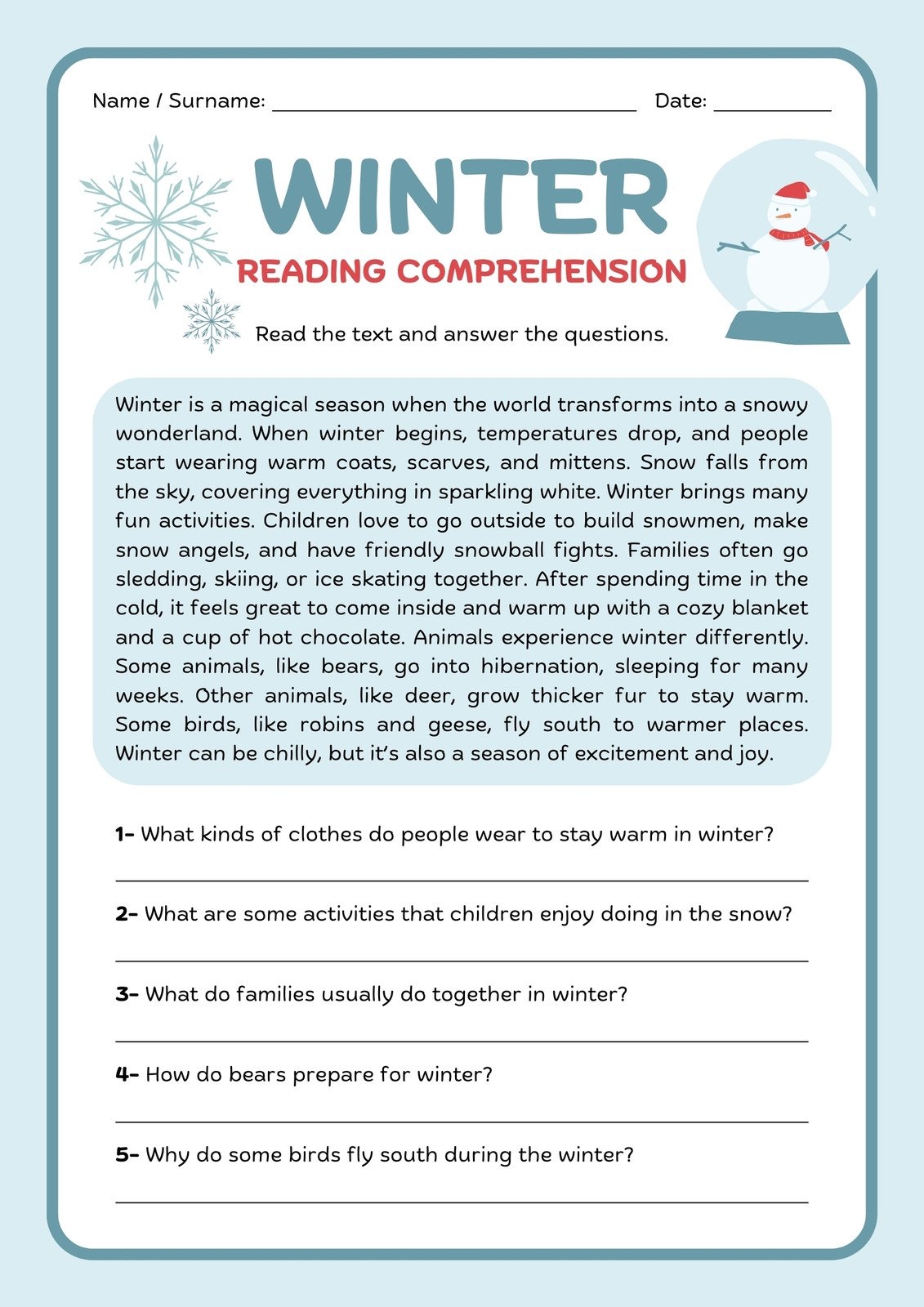Free Printable 3rd Grade Reading Worksheet Templates Canva Free Printable 3rd Grade Reading Worksheet Templates Canva