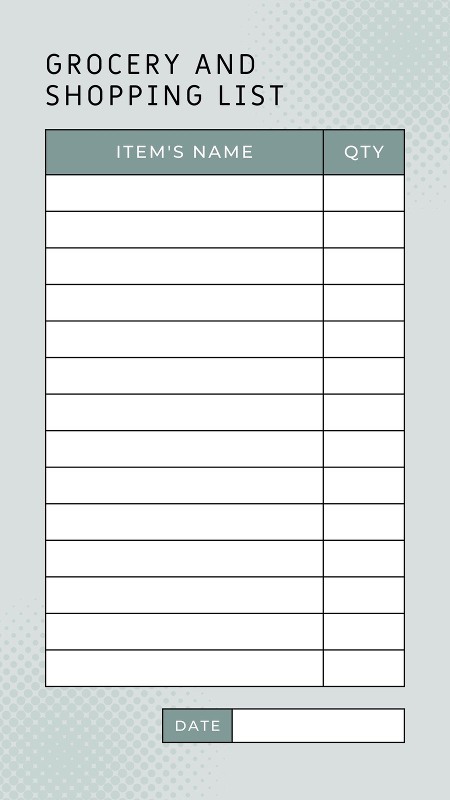 Free Printable And Customizable Grocery List Templates Canva Free Printable And Customizable Grocery List Templates Canva