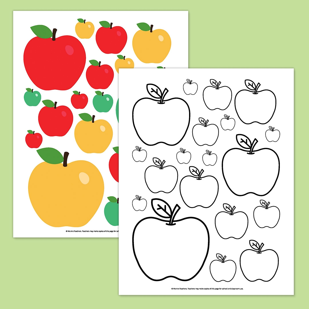Blank Apple Free Printables