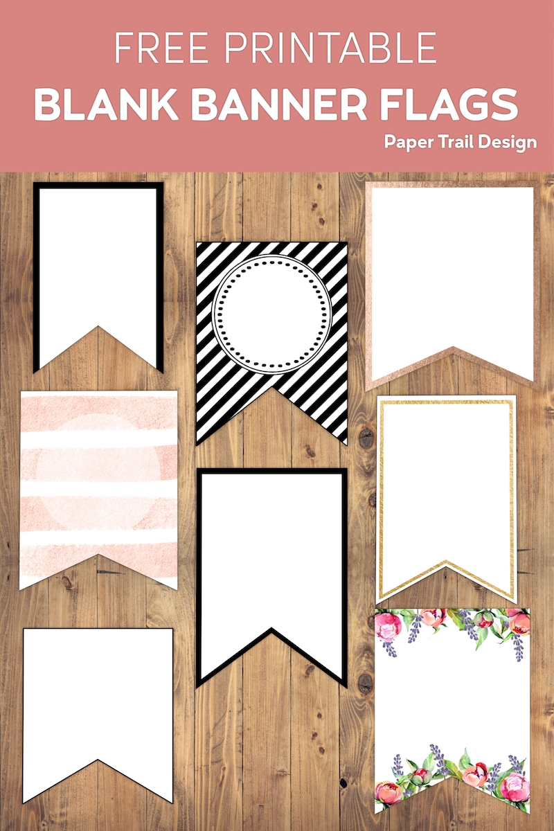 Free Printable Banner Templates Blank Banners Paper Trail 