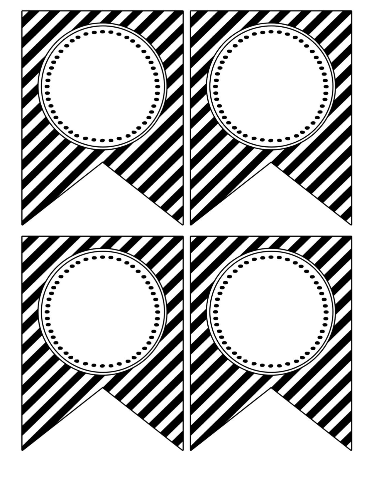 Free Printable Blank Birthday Banner