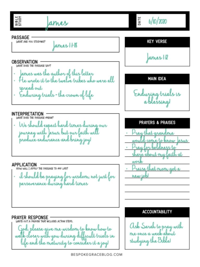 FREE Printable Bible Study Worksheet Bespoke Grace Worksheets 