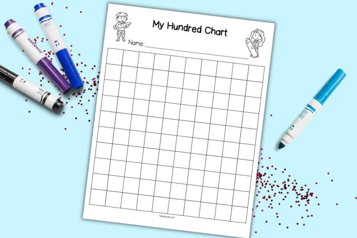 Free Printable Blank 100 Chart The Artisan Life Free Printable Blank 100 Chart The Artisan Life