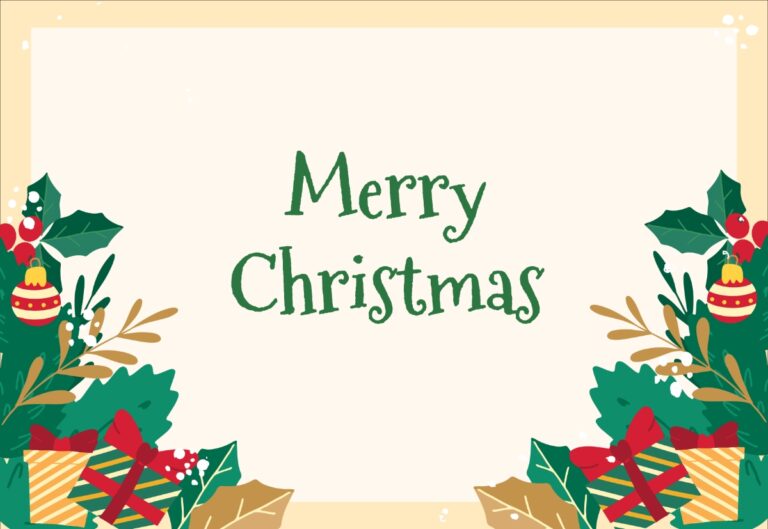 Free Printable Blank Christmas Card Template To Edit Online