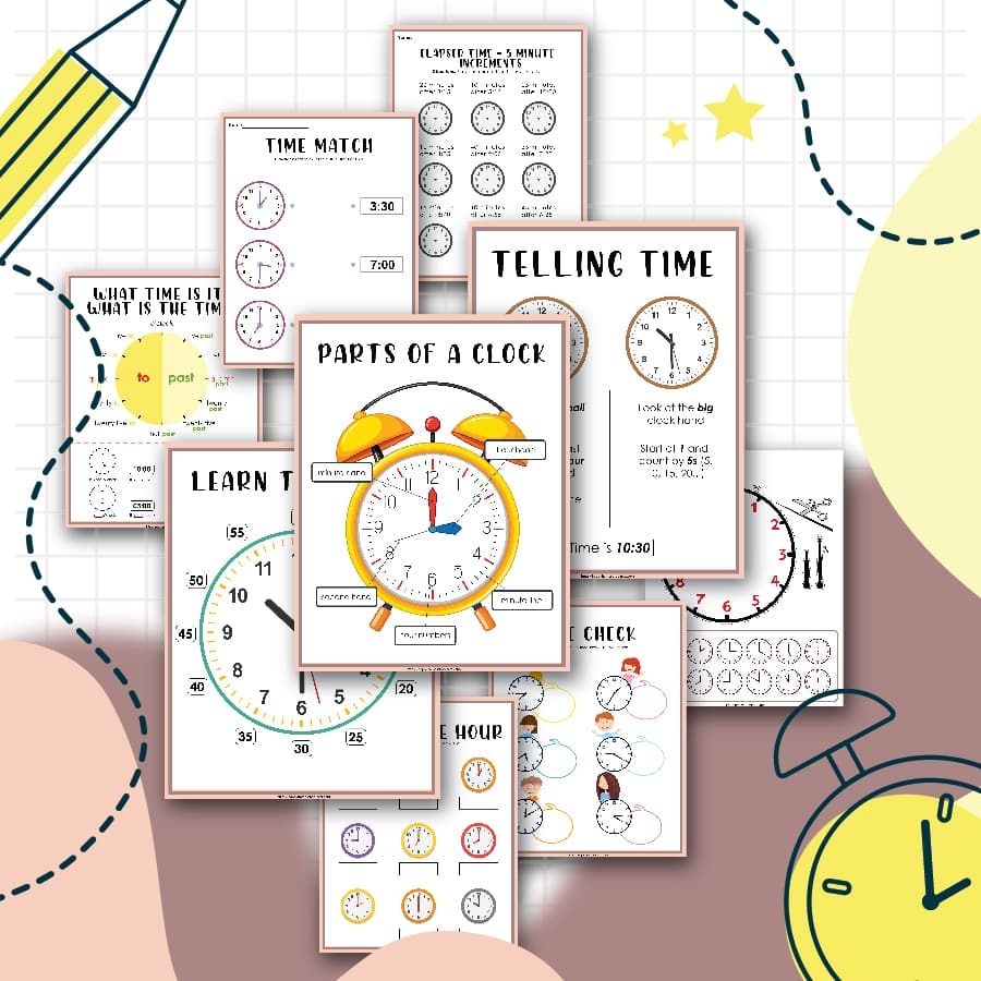 Free Printable Blank Clock Worksheets Activities U0026 Lesson Plan 