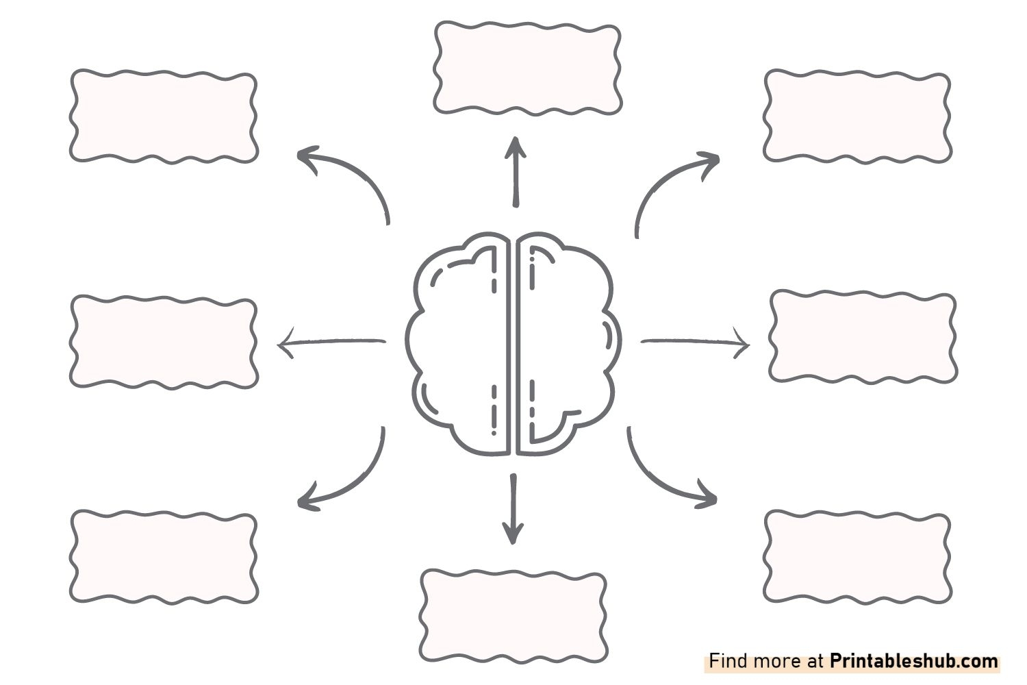 Free Printable Blank Mind Map Templates PDF Included Printables Hub