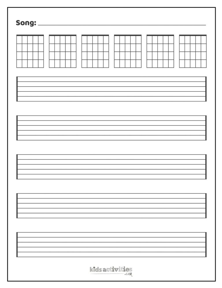 Free Printable Blank Sheet Music For Kids Kids Activities Blog