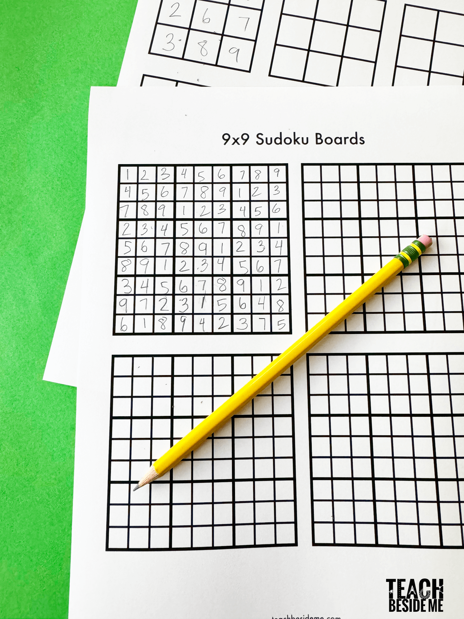 Free Printable Blank Sudoku Grids Teach Beside Me