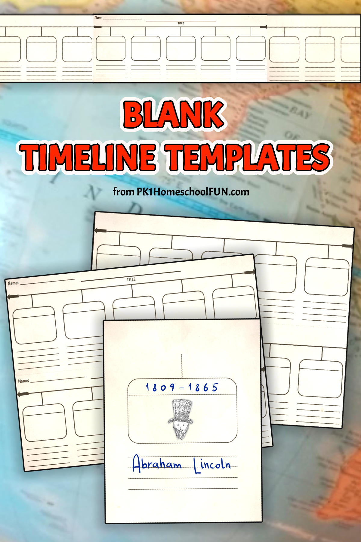 Blank Timeline Printables Free