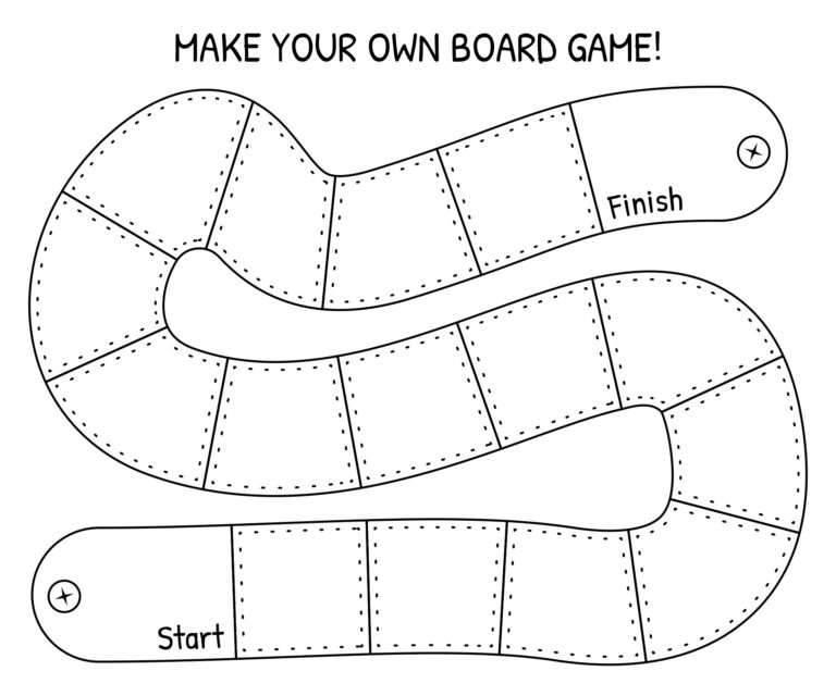 Free Printable Board Game Template Favorite Printables Worksheets Library