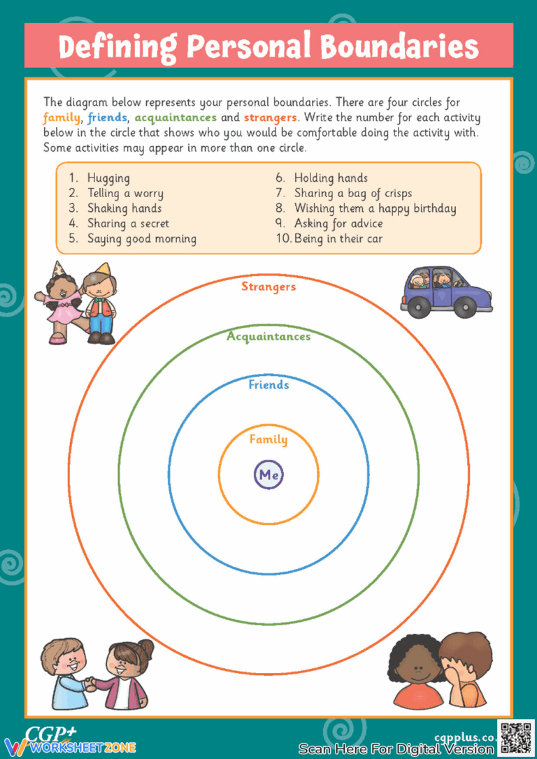 Free Printable Boundaries Worksheets For Students Worksheets Library