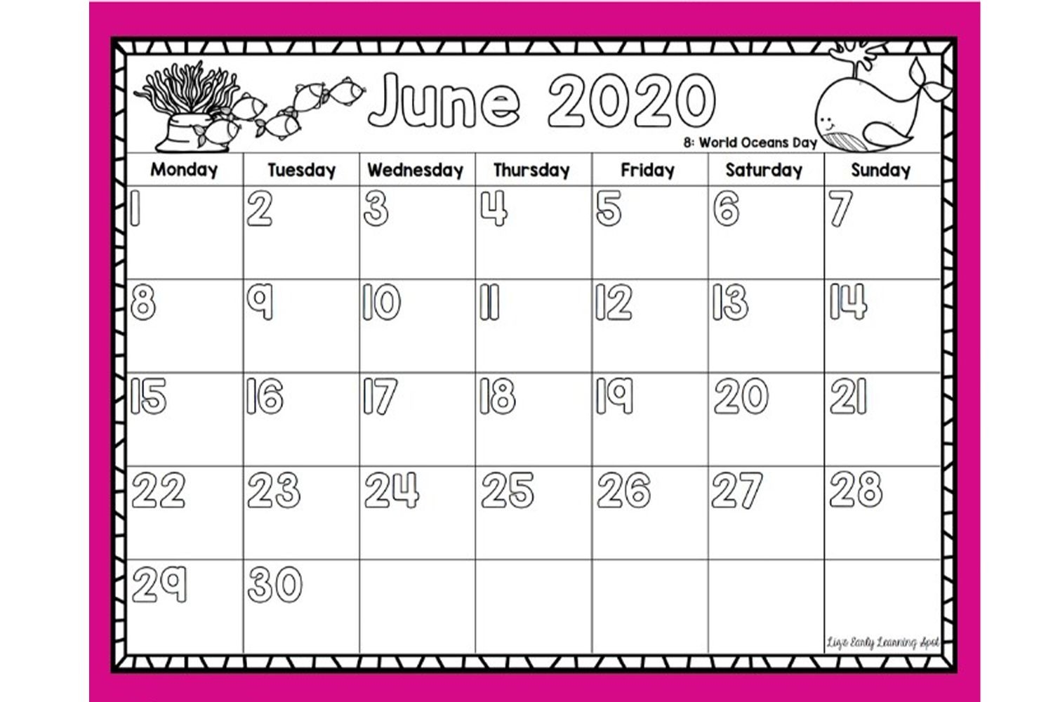 Free Printable Calendars For Preschool Download Free Printable Calendars For Preschool Png Images Free Worksheets On Clipart Library