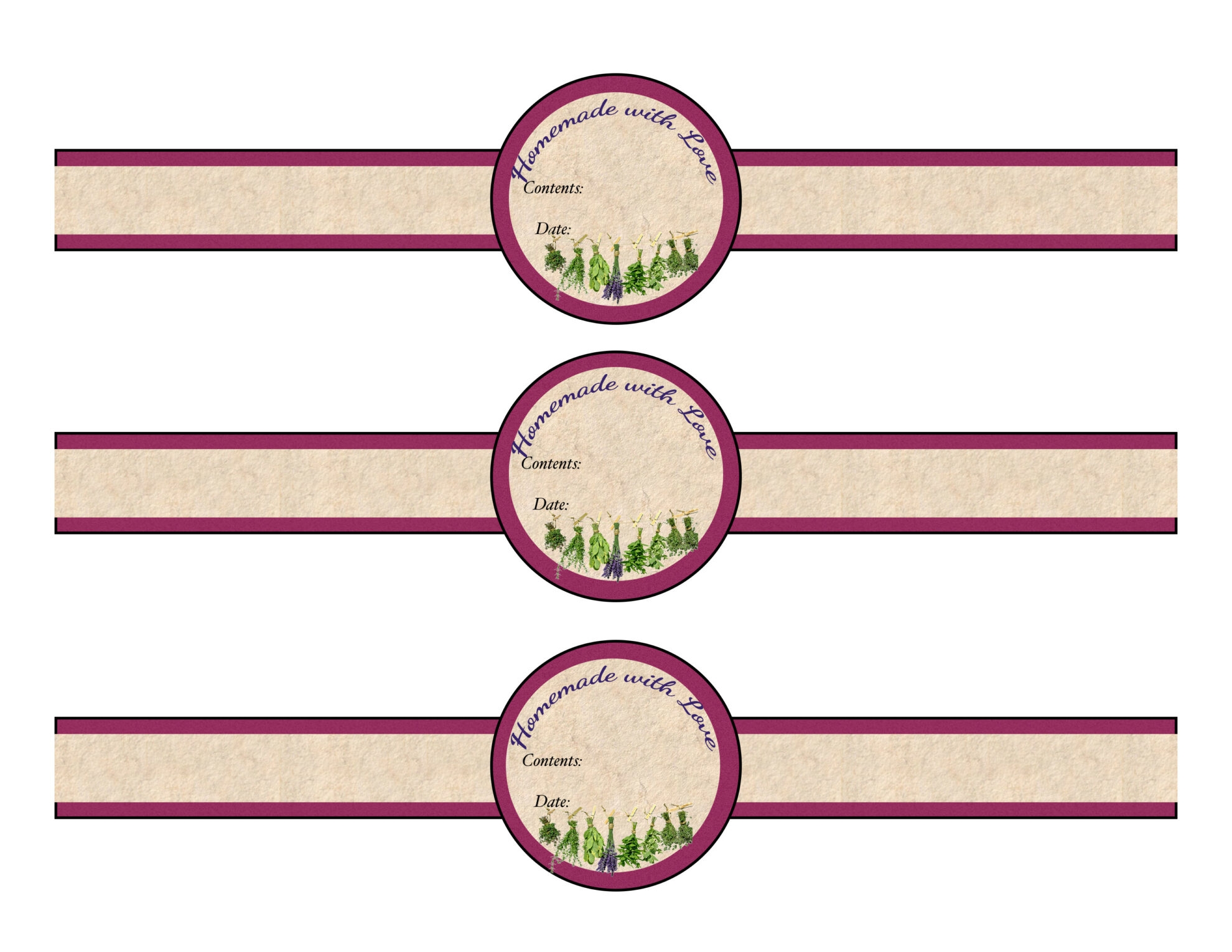 Free Blank Printable Jar Labels