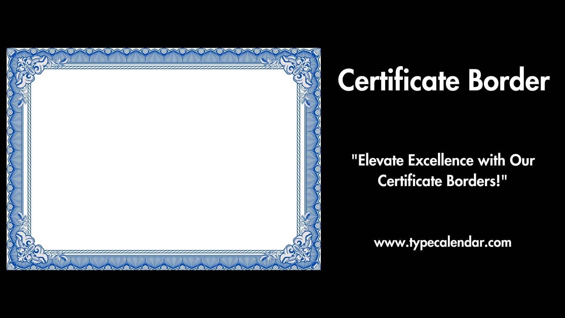 Free Printable Certificate Border Templates Word PDF Modern