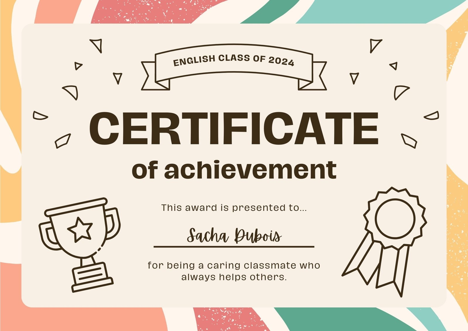 Easy Free Printable Blank Certificate