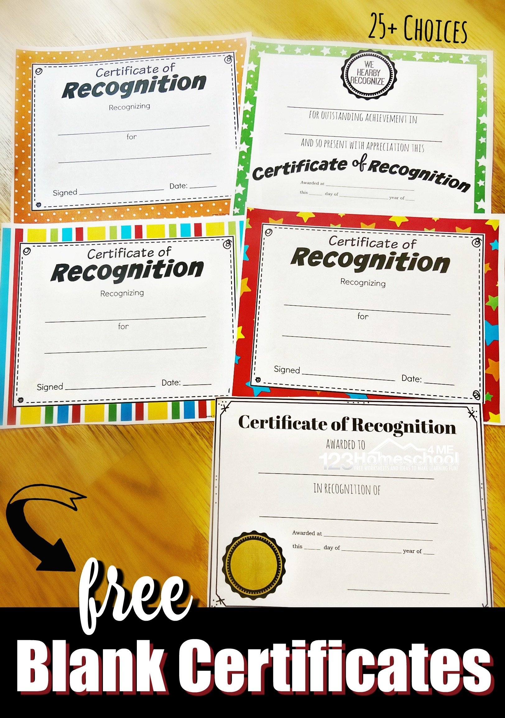 Free Blank Printable Award Certificate Templates