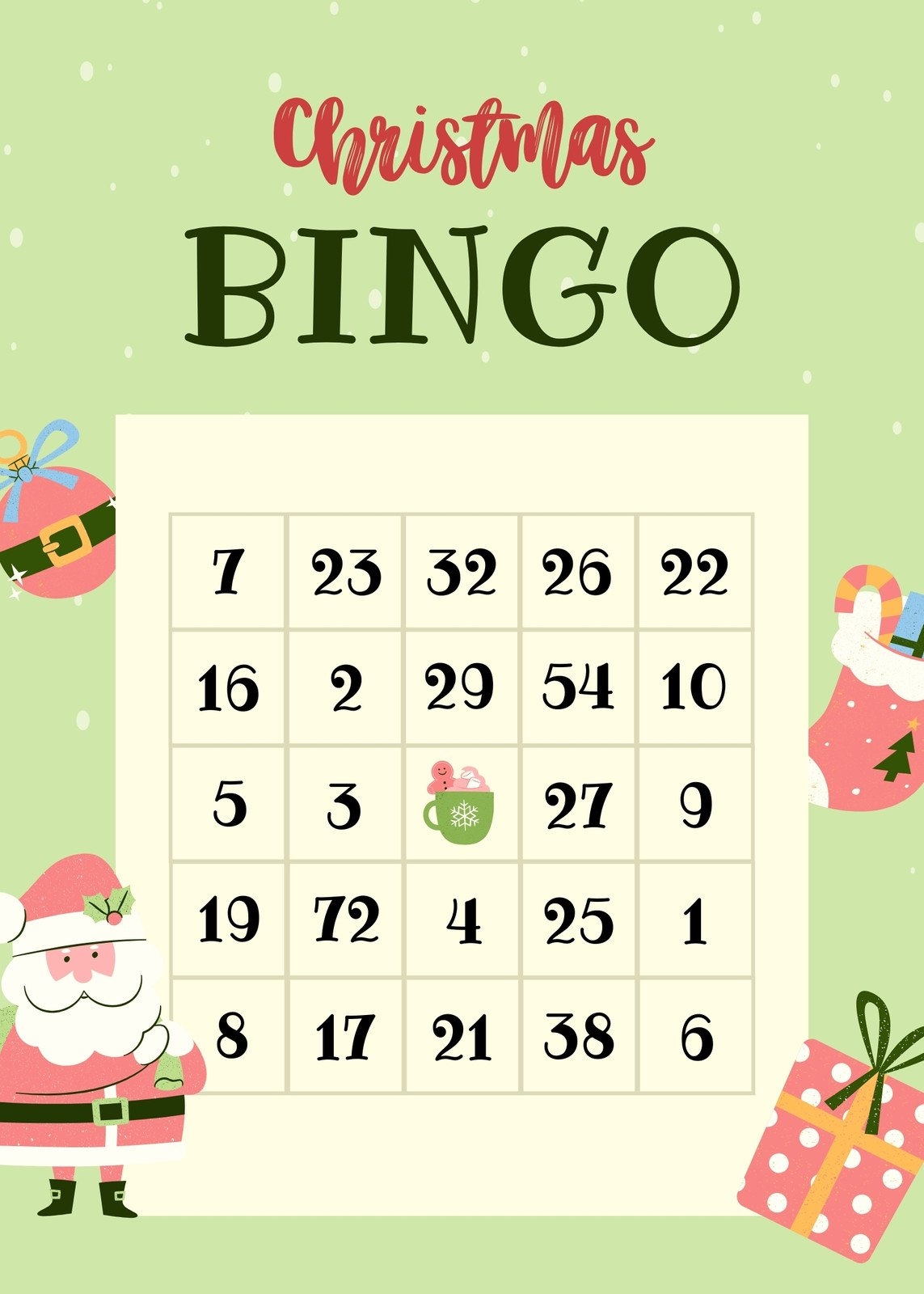 Free Printable Christmas Bingo Card Templates Canva Free Printable Christmas Bingo Card Templates Canva
