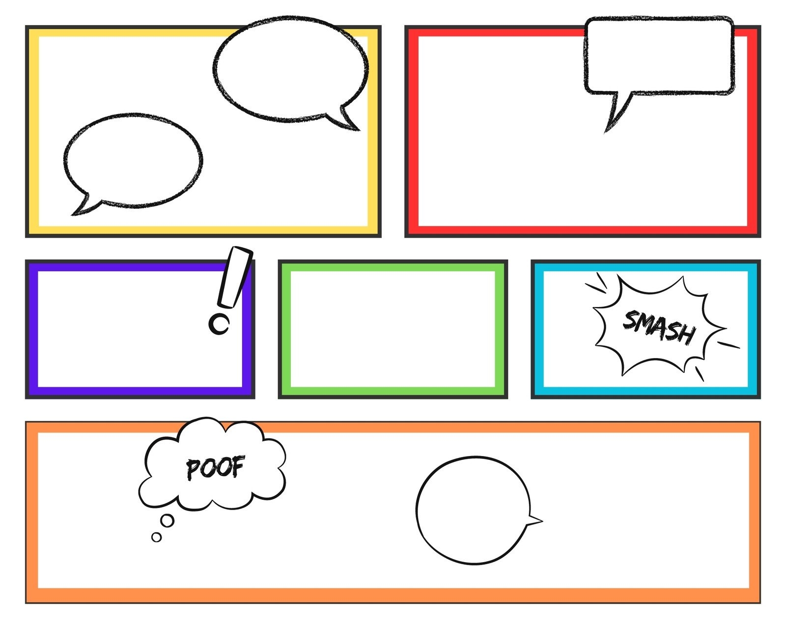 Free Blank Printable Comic Strips