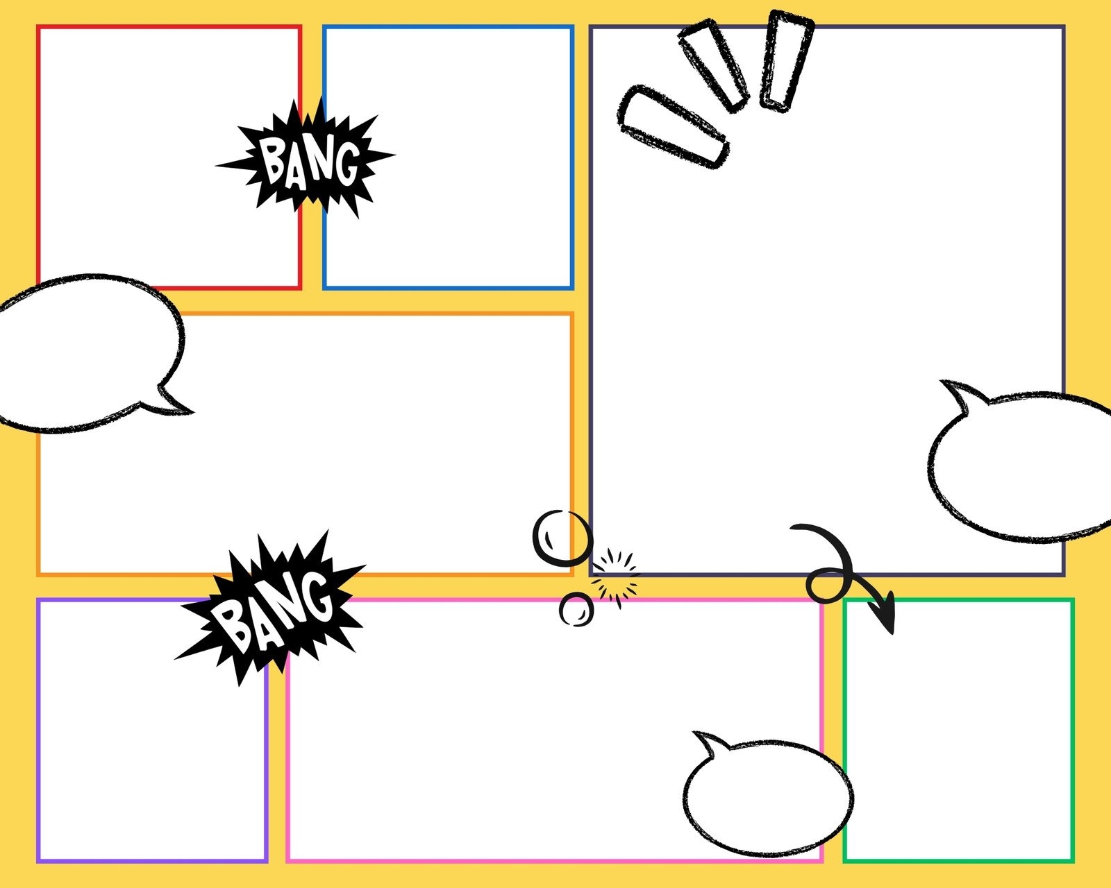 Free Printable Comic Strip Templates You Can Customize Canva