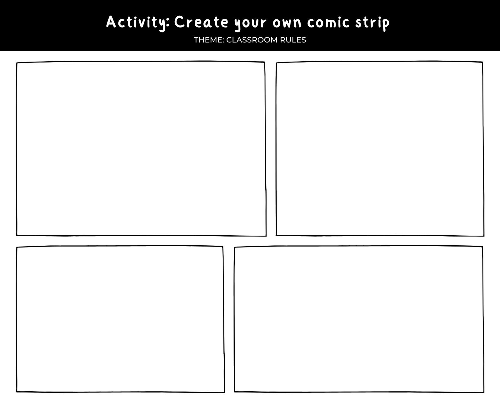 Free Printable Blank Comics