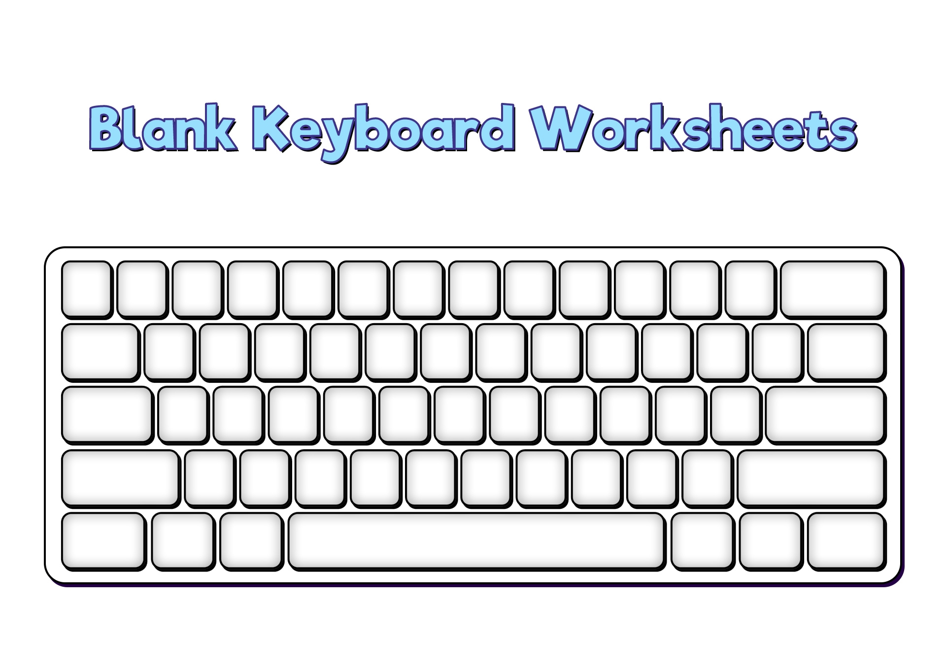 Free Printable Blank Keyboard