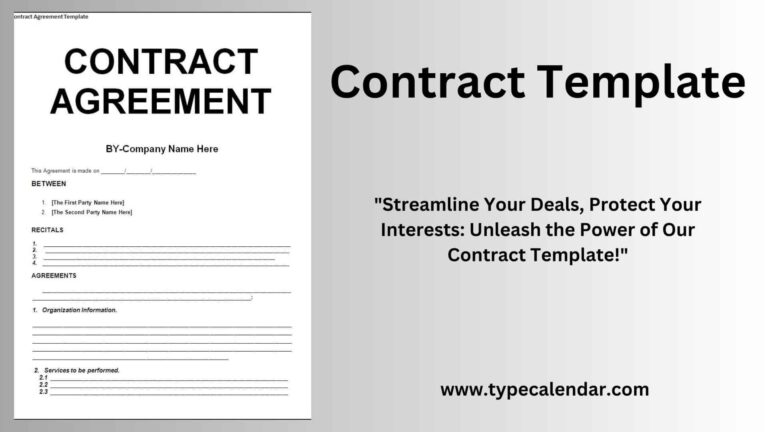 Free Printable Contract Templates Word PDF Services U0026 Employment