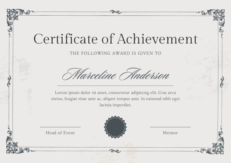 Free Printable Custom Participation Certificate Templates Canva