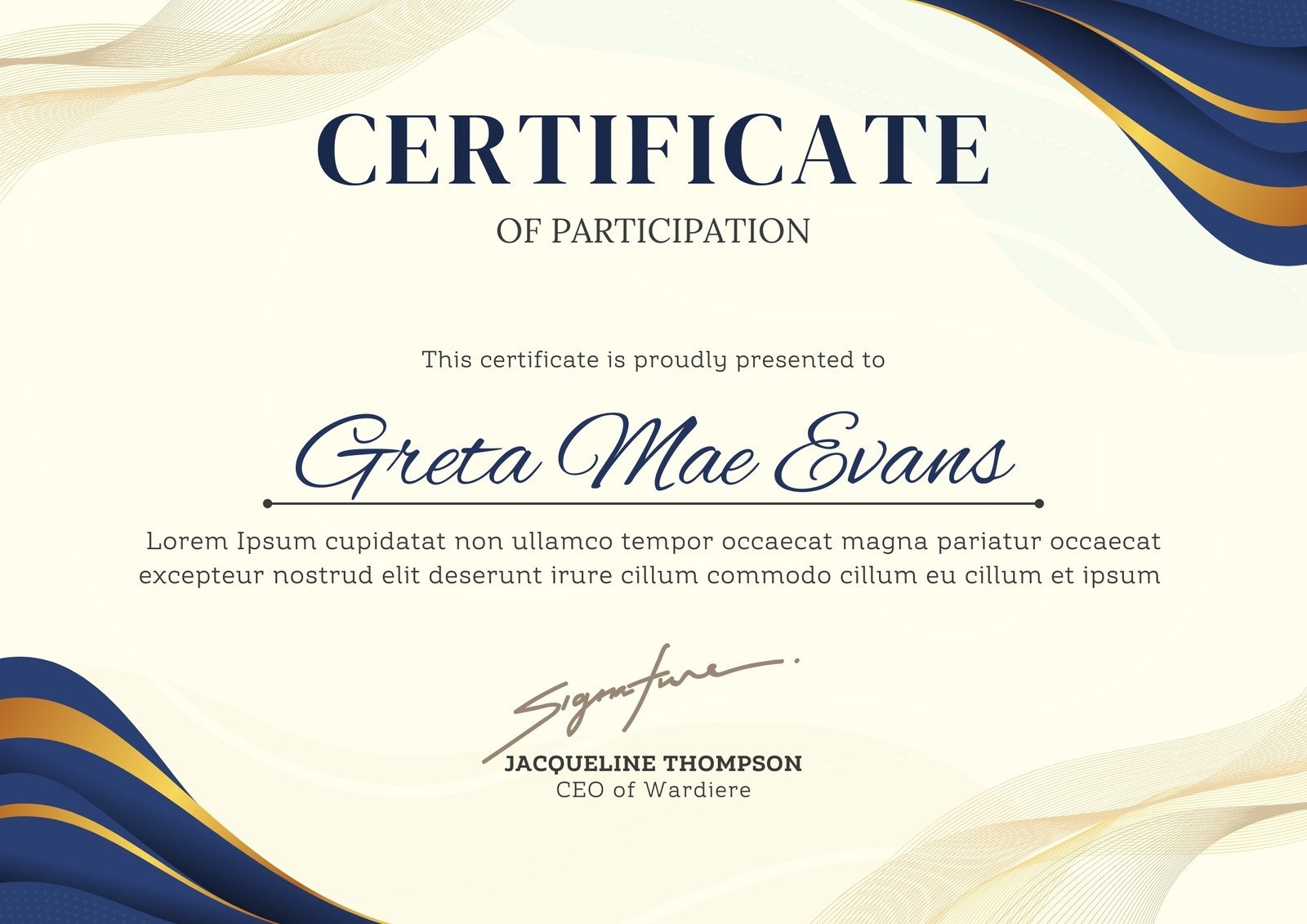 Free Printable Custom Participation Certificate Templates Canva Free Printable Custom Participation Certificate Templates Canva