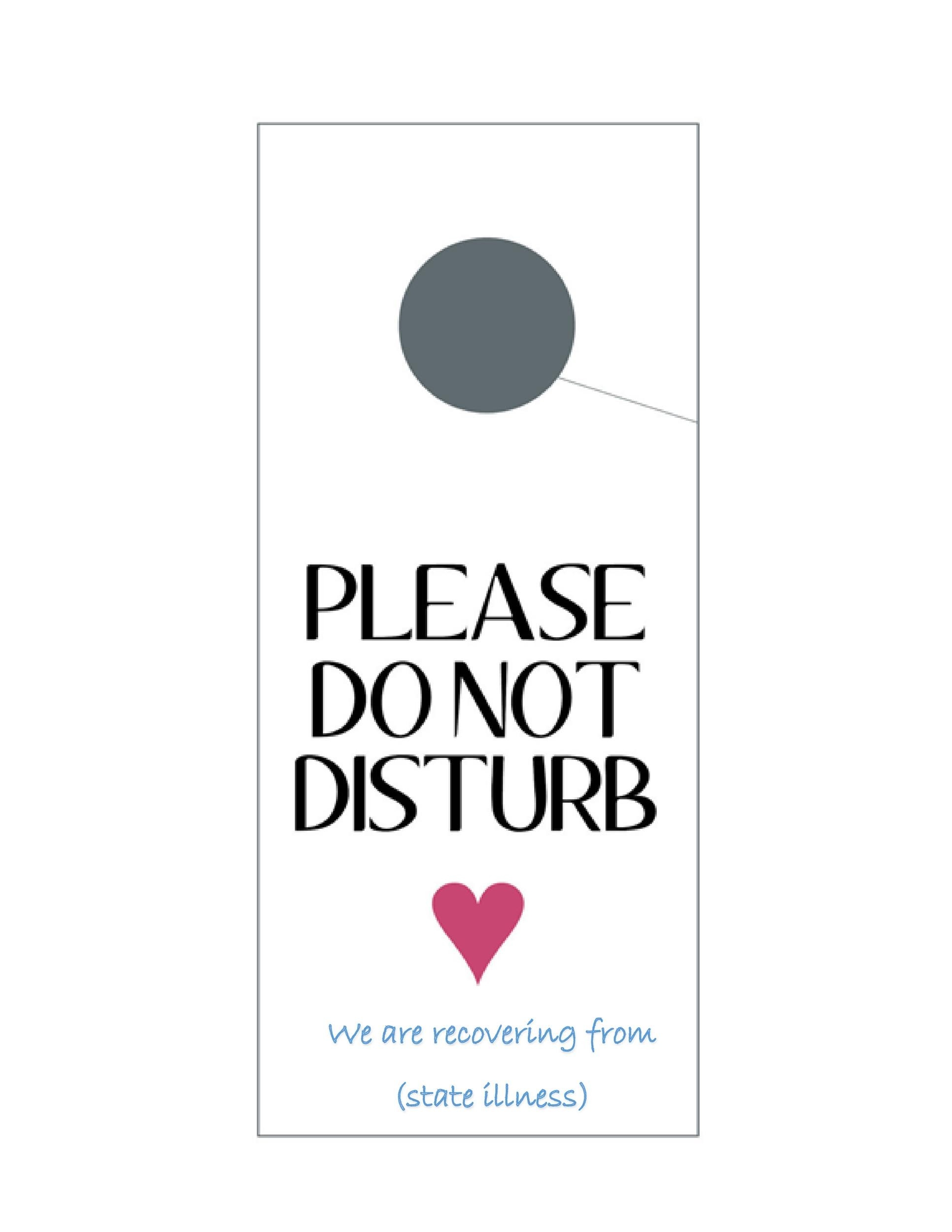 Free Printable Door Hanger Templates Printable Party Favors