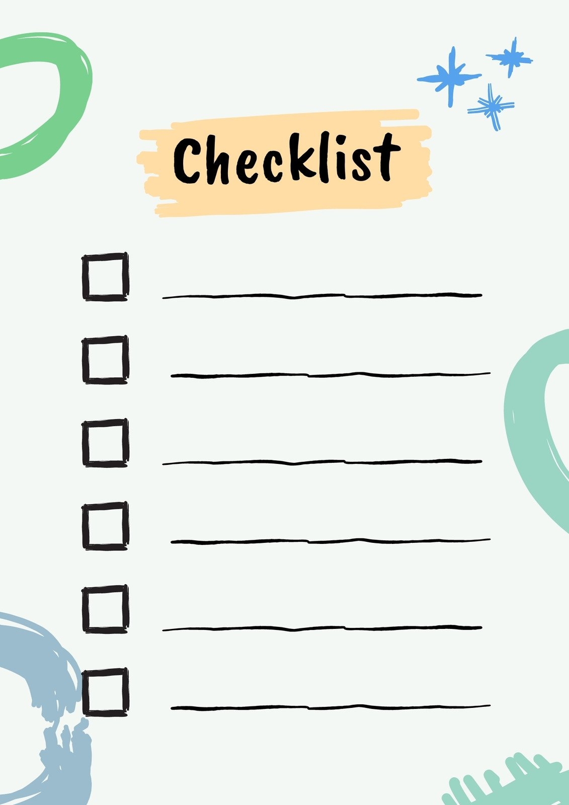 Free Printable Editable Daily Checklist Templates Canva