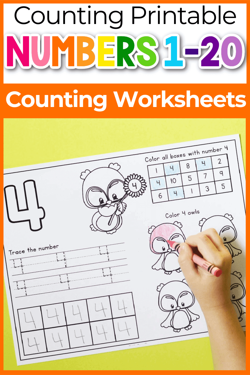 Free Printable Trace Numbers Worksheet