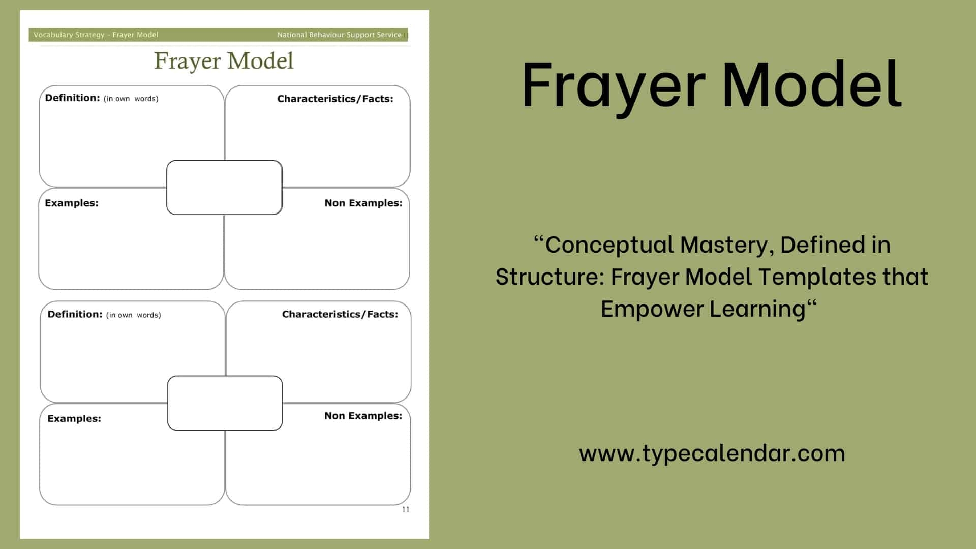 Blank Frayer Model Template Free Printable Blank Frayer Model Template Free Printable