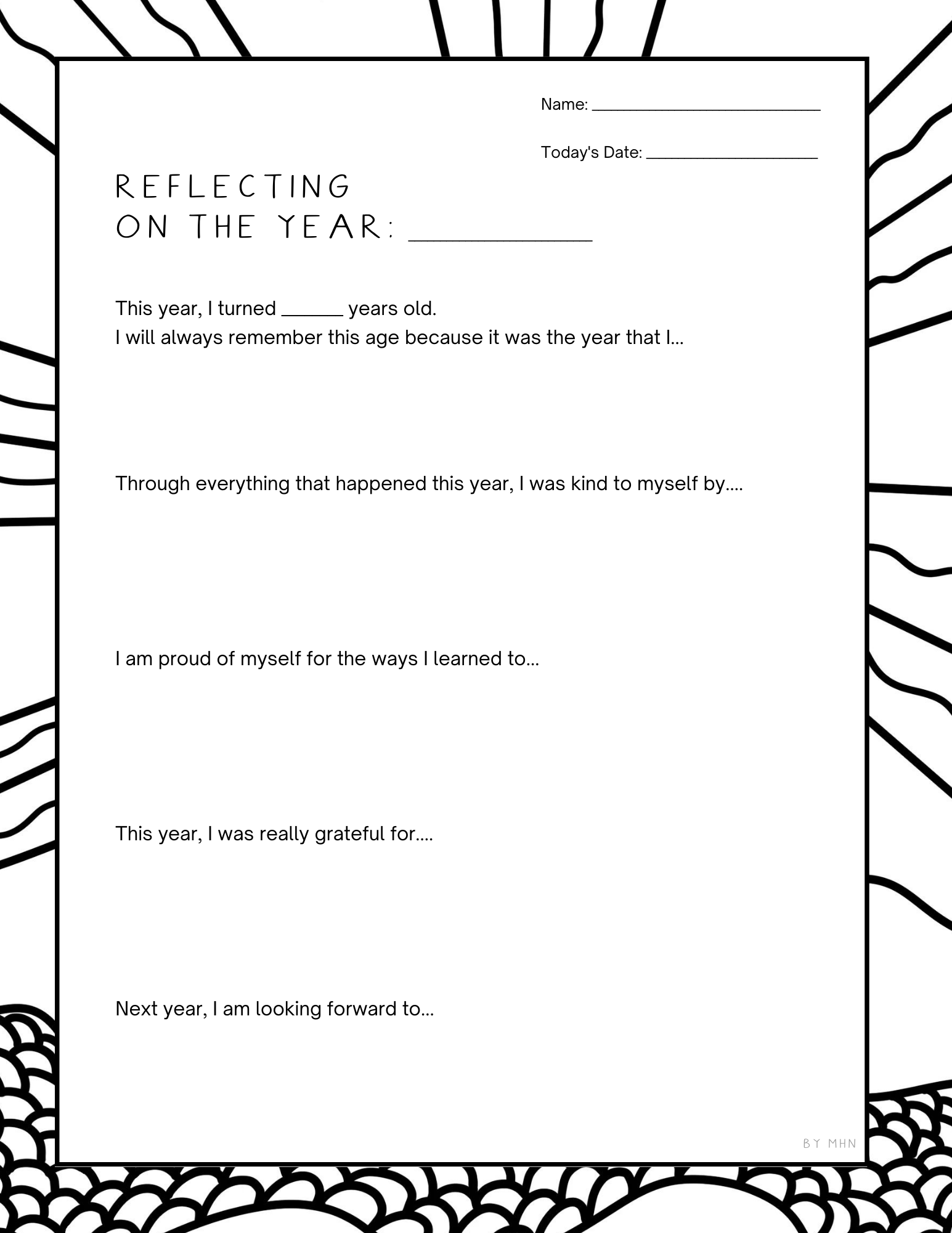 Free Printable Guided Journal Activities And Coloring Sheets 