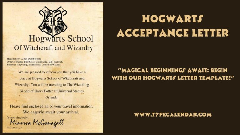 Free Printable Harry Potter Hogwarts Acceptance Letter Templates 