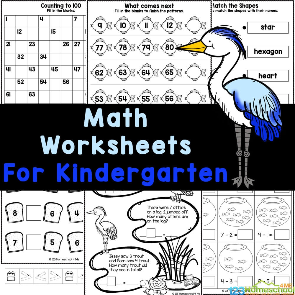 Free Printable Worksheet For Kindergarten Math